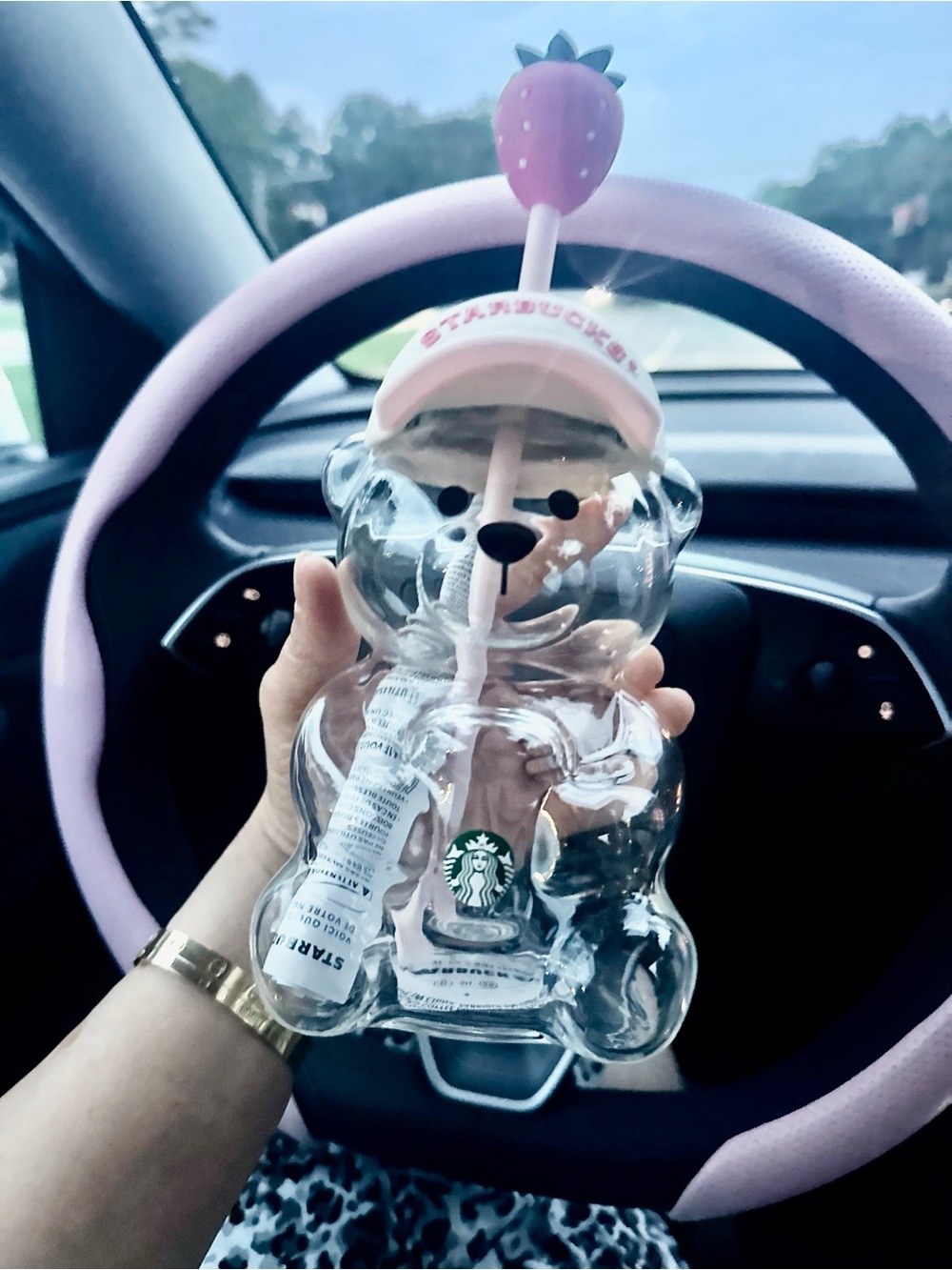 Starbucks Pink Bearista cup